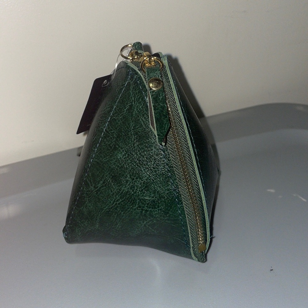 Green triangle bag